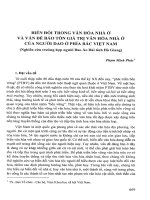 DSpace at VNU: Biến đổi trong văn hóa nhà ở và vấn đề bảo tồn giá trị văn hóa nhà ở của người dao ở phía Bắc Việt Nam ( Nghiên cứu trường hợp người Dao áo dài tỉnh Hà Giang)