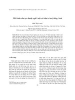 DSpace at VNU: Mô hình cấu tạo thuật ngữ Luật sở hữu trí tuệ tiếng Anh