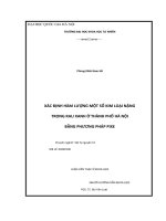 DSpace at VNU: Xác định hàm lượng một số kim loại nặng trong rau xanh ở Thành phố Hà Nội bằng phương pháp PIXE