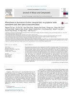 DSpace at VNU: Photochemical decoration of silver nanoparticles on graphene oxide nanosheets and their optical characterization