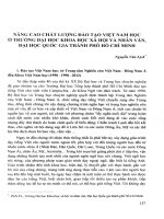 DSpace at VNU: Nâng cao chất lượng đào tạo Việt Nam học ở Trường Đại học Khoa học xã hội và nhân văn, Đại học Quốc gia Thành phố Hồ Chí Minh