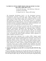 DSpace at VNU: VAI TRÒ CỦA VỐN TỰ NHIÊN TRONG VIỆC ĐẠT ĐƯỢC CÁC MỤC TIÊU PHÁT TRIỂN BỀN VỮNG Kim Thi Thuy Ngoc