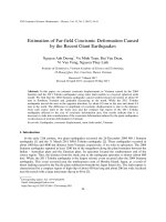 DSpace at VNU: Estimation of Far-field Coseismic Deformation Caused by the Recent Giant Earthquakes