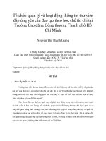 DSpace at VNU: Tổ chức quản lý và hoạt động thông tin thư viện đáp ứng yêu cầu đào tạo theo học chế tín chỉ tại Trường Cao đẳng Công thương Thành phố Hồ Chí Minh