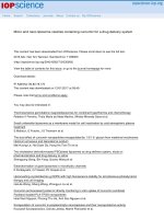 DSpace at VNU: Micro and nano liposome vesicles containing curcumin for a drug delivery system