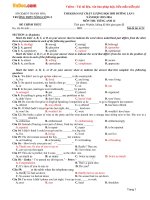 de thi kscl hoc boi duong lan 1 mon tieng anh lop 12 truong thpt nong cong 1 thanh hoa nam 2015 2016