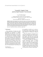 Vinamilk’s Supply Chain and the Small Farmers’ Involvement