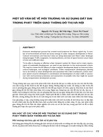 DSpace at VNU: MỘT SỐ VẤN ĐỀ VỀ MÔI TRƯỜNG VÀ SỬ DỤNG ĐẤT ĐAI TRONG PHÁT TRIỂN GIAO THÔNG ĐÔ THỊ HÀ NỘI 16. NGUYEN VU TRUNG