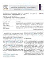 DSpace at VNU: Combination of dynamic bit vectors and transaction information for mining frequent closed sequences efficiently