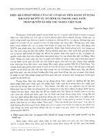 DSpace at VNU: Hiệu quả hoạt động của các cơ quan tiến hành tố tụng khi giải quyết vụ án hình sự trong nhà nước pháp quyền xã hội chủ nghĩa Việt Nam