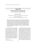 DSpace at VNU: Bồi thường thiệt hại trong pháp luật về bảo vệ quyền lợi người tiêu dùng