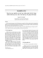 DSpace at VNU: Dạy học qua nghiên cứu bài học nhằm phát triển kĩ năng thiết bài học cho sinh viên Đại học Sư phạm Kĩ thuật