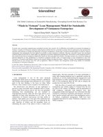 Made in Vietnam Lean Management Model for Sustainable Development of Vietnamese Enterprises