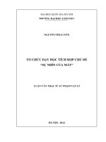 DSpace at VNU: Tổ chức dạy học tích hợp chủ đề “Sự nhìn của Mắt”