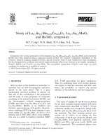 DSpace at VNU: Study of La(0.7)Sr(0.3)Nn(0.96)Co(0.04)O(3), La0.7Sr0.3MnO3 and BaTiO3 composites