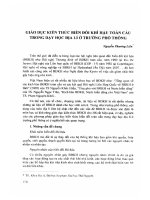 DSpace at VNU: Giáo dục kiến thức biến đổi khí hậu toàn cầu trong dạy học địa lí ở trường phổ thông