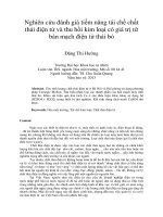 DSpace at VNU: Nghiên cứu đánh giá tiềm năng tái chế chất thải điện tử và thu hồi kim loại có giá trị từ bản mạch điện tử thải bỏ