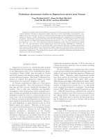 Preliminary chromosome studies on Hippeastrum species from Vietnam