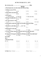 bo de thi cuoi hoc ki 2 mon toan lop 1