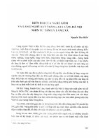 DSpace at VNU: Biến đổi của nghề gốm và làng nghề bát tràng ,gia lân, hà nội nhìn từ tâm lý làng xã