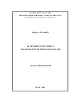 DSpace at VNU: Di tích kiến trúc thời Lý tại Hoàng thành Thăng Long, Hà Nội