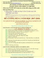 KỸ NĂNG CƠ BẢN SỬ DỤNG CASIO THẦY LÊ ANH TUẤN HOCMAI