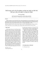 DSpace at VNU: Chất lượng sinh viên tốt nghiệp của Đại học Quốc gia Hà Nội dưới góc nhìn của người sử dụng lao động