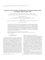 DSpace at VNU: Insulator-to-metal Transition and Magnetism of Potassium Metals Loaded into Regular Cages of Zeolite LSX