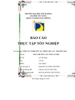 Báo cáo thực tập tốt nghiệp Cty TNHH MTV GC Thép Chu Lai – Trường Hải