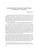 DSpace at VNU: Vấn đề biển đông trong bối cảnh hệ thống an ninh khu vực tại đông á