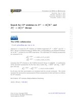 DSpace at VNU: Search for CP violation in D (+ -) - (KSK + -)-K-0 and D-s(+ -) - K-S(0)pi(+ -) decays