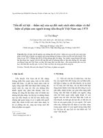 DSpace at VNU: Tiền đề xã hội – thẩm mỹ của sự đổi mới cách nhìn nhận và thể hiện số phận con người trong tiểu thuyết Việt Nam sau 1975