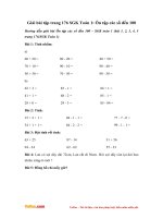 giai bai tap trang 176 sgk toan 1 on tap cac so den 100