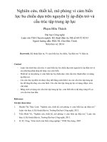 DSpace at VNU: Nghiên cứu, thiết kế, mô phỏng vi cảm biến lực ba chiều dựa trên nguyên lý áp điện trở và cấu trúc tập trung áp lực