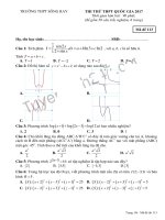 de thi thu thpt quoc gia mon toan nam hoc 2016 2017 truong thpt song ray dong nai