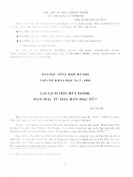 DSpace at VNU: Lai lịch một bút danh: Hàn Mặc Tử hay Hàn Mạc Tử?