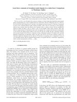 DSpace at VNU: Local force constants of transition metal dopants in a nickel host: Comparison to Mossbauer studies