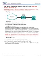5.1.1.7 Lab - Using Wireshark to Examine Ethernet Frames - ILM