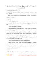 lap dan y cho bai van ta hoat dong cua mot em be dang tuoi tap di tap noi