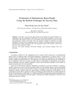 DSpace at VNU: Estimation of Sedimentary Basin Depth Using the Hybrid Technique for Gravity Data