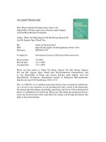 DSpace at VNU: Physicochemical characteristics and in vitro digestibility of potato and cassava starches under organic acid and heat-moisture treatments