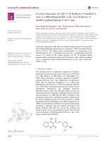 DSpace at VNU: Crystal structure of (2E)-1-(4-hydroxy-1-methyl-2-oxo-1,2-dihydroquinolin-3-yl)-3-(4-hydroxy-3-methoxyphenyl)prop-2-en-1-one