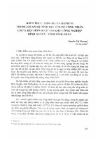 DSpace at VNU: Kiến thức, thái độ và hành vị trong quan hệ tình dục ở nam công nhân chưa kết hôn di cư tại khu công nghiệp Bình Xuyên- tỉnh Vĩnh Phúc