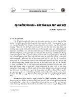 DSpace at VNU: Đặc điểm văn hoá - giới tính qua tục ngữ Việt