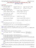 Đề cương ôn tập Toán 10 HK1 năm học 2017 – 2018 trường THPT Hai Bà Trưng – TT. Huế