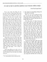 DSpace at VNU: Từ chỉ vị trí và hướng không gian trong tiếng Nhật