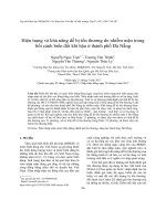 DSpace at VNU: Hiện trạng và khả năng dễ bị tổn thương do nhiễm mặn trong bối cảnh biến đổi khí hậu ở thành phố Đà Nẵng