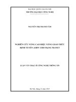 DSpace at VNU: Nghiên cứu nâng cao hiệu năng giao thức định tuyến AODV cho mạng Manet luận văn