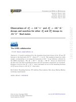 DSpace at VNU: Observations of Lambda(0)(b) -  Lambda K+pi(-) and Lambda(0)(b) -  Lambda K+K- decays and searches for other Lambda(0)(b) and Xi(0)(b) decays to Lambda h(+)h '(-) final states