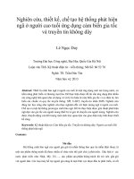 DSpace at VNU: Nghiên cứu, thiết kế, chế tạo hệ thống phát hiện ngã ở người cao tuổi ứng dụng cảm biến gia tốc và truyền tin không dây